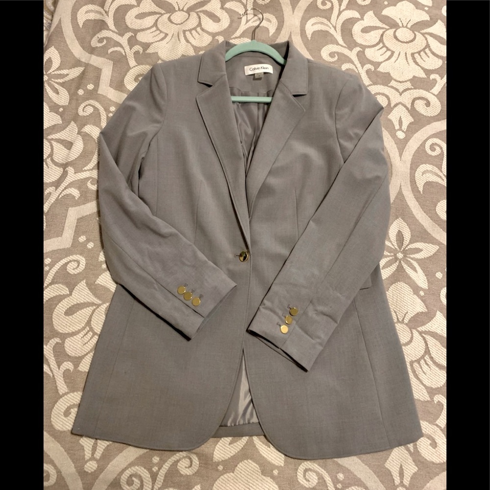 Long Boyfriend blazer by Calvin Klein-12